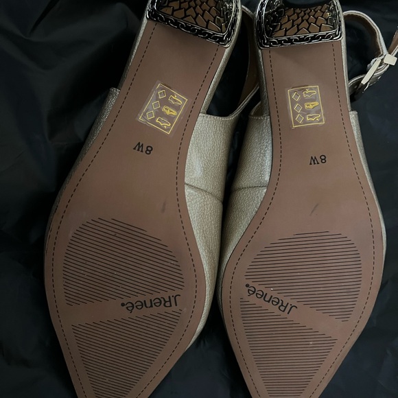 NWOB J. Renee Mayetta Slingback Pearlized Patent Pumps size 8W - Picture 4 of 7